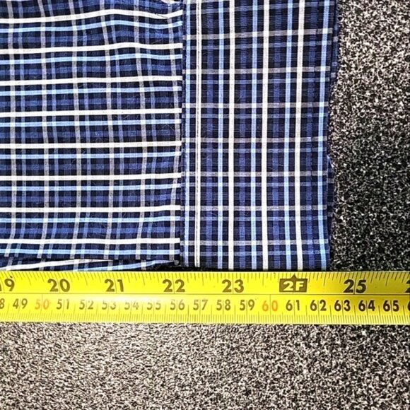 Roundtree & Yorke Men's Shirt Sz M Gold Label Non-Iron Perfect Performance Plaid - Picture 10 of 10